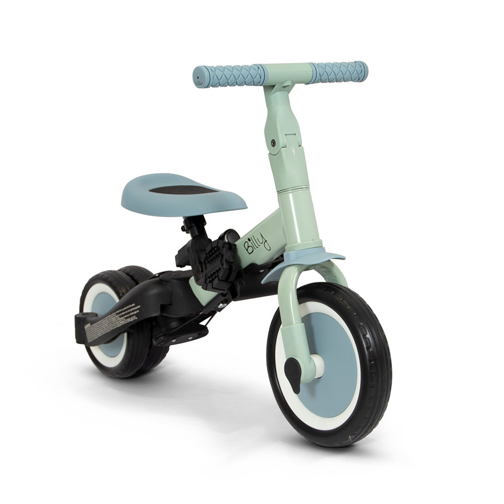 Bicicleta 4 em 1 com Pushbar Gio Blue Green Billy