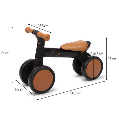 Bicicleta de Equilíbrio Pina Black - Brown Billy