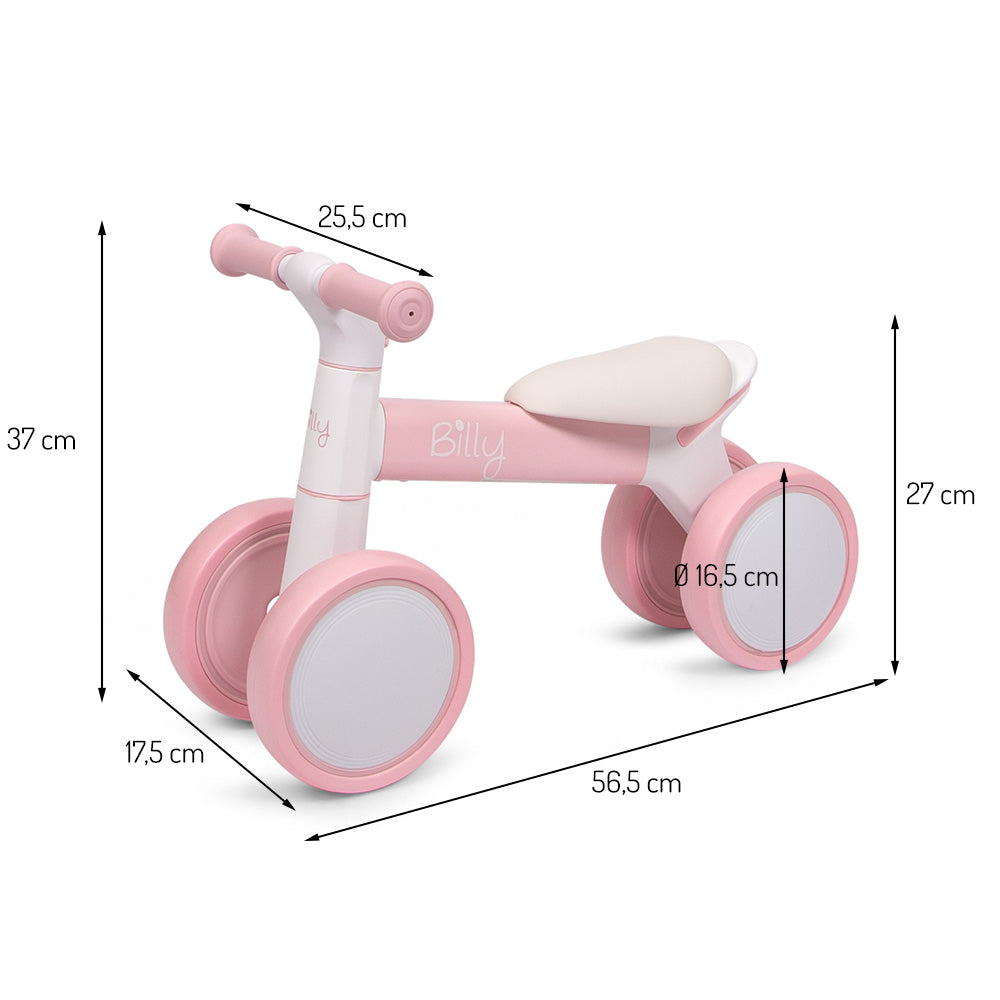 Bicicleta de equilíbrio Pina Pink - White Billy