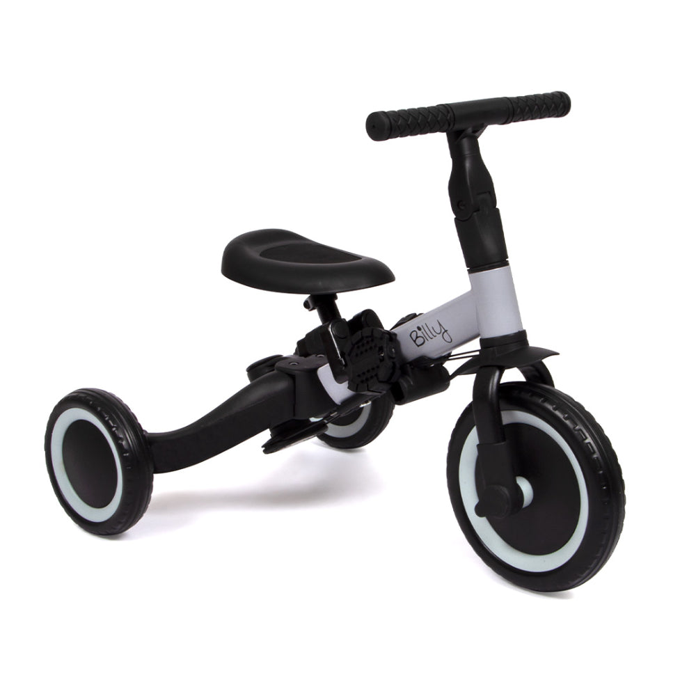Bicicleta 4 em 1 com Pushbar Gio Black Gray Billy