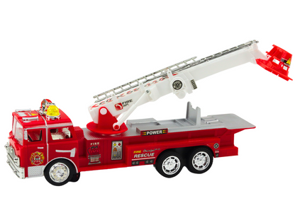 Camião de bombeiros com escada luzes e sons vermelho