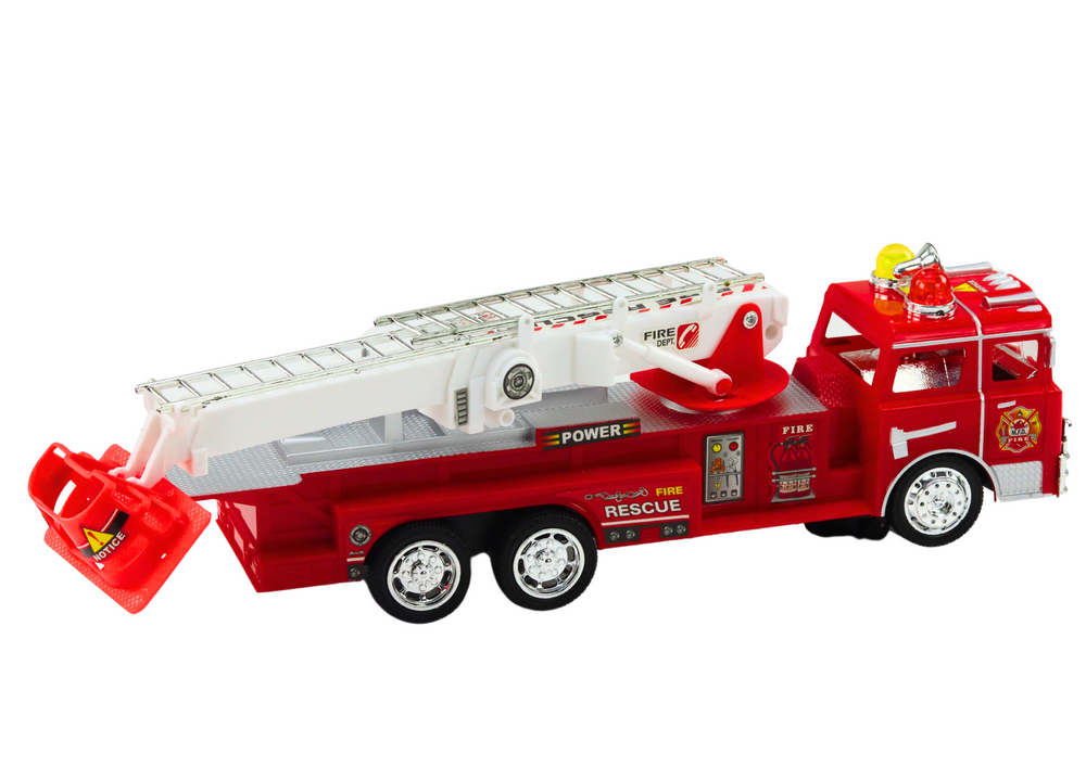 Camião de bombeiros com escada luzes e sons vermelho