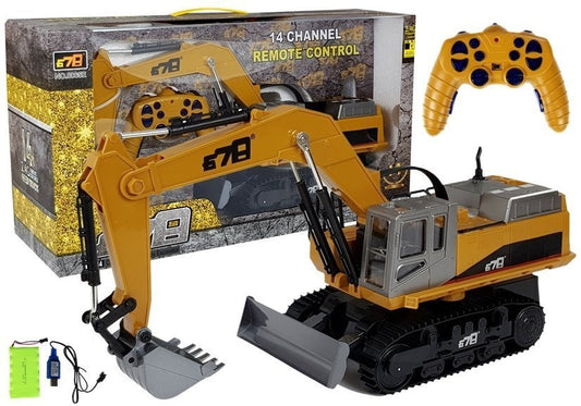 Escavadora telecomandada 2.4G com luz RC