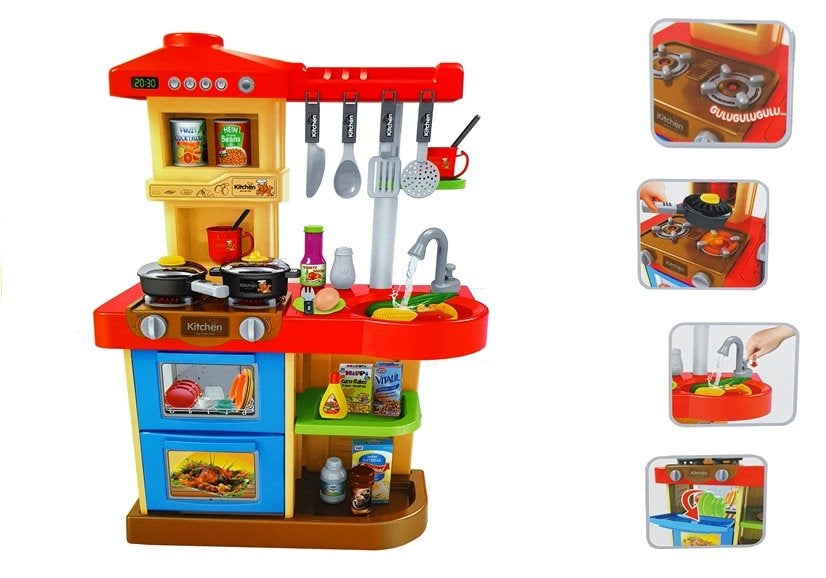 Cozinha infantil com sons e torneira real