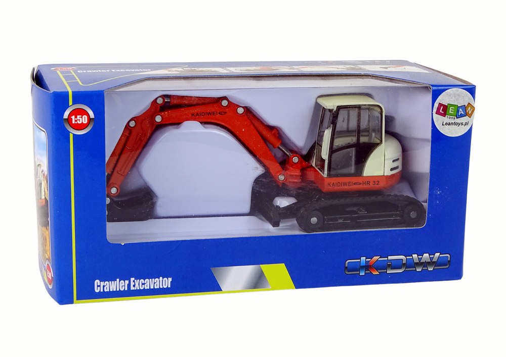 Escavadora metálica com braço grande 1:50 die-cast