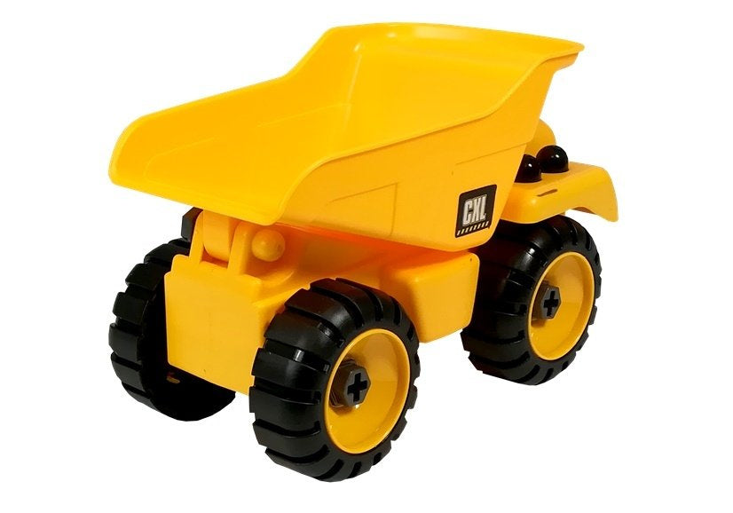 Brinquedo construção com escavadora camião e grua