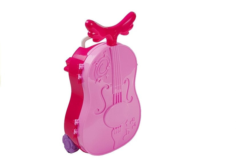 Toucador portátil infantil tipo violino com espelho