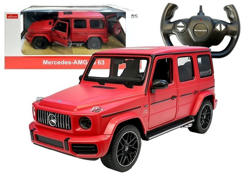 Carro telecomandado Mercedes G63 Rastar vermelho