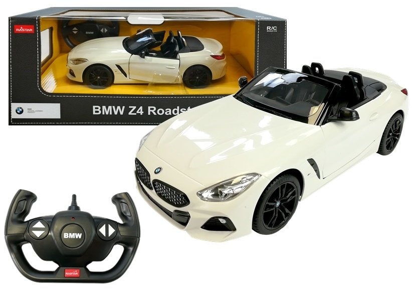 Carro telecomandado BMW Z4 Roadster Rastar branco 1:14