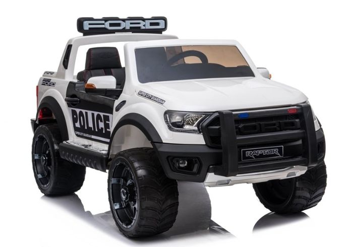 Carro Elétrico Ford Raptor DK-F150R Policia White