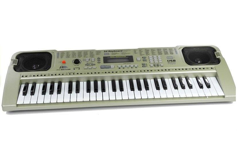 Teclado MQ807 com entrada USB e microfone incluído