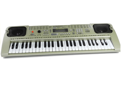 Teclado MQ807 com entrada USB e microfone incluído