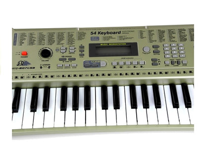 Teclado MQ807 com entrada USB e microfone incluído