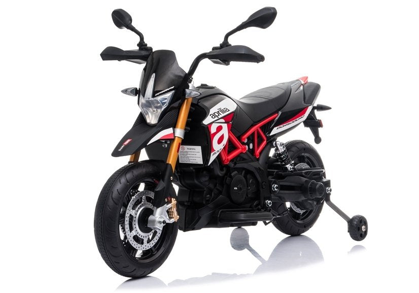 Moto elétrica Aprilia A007 preto e vermelho
