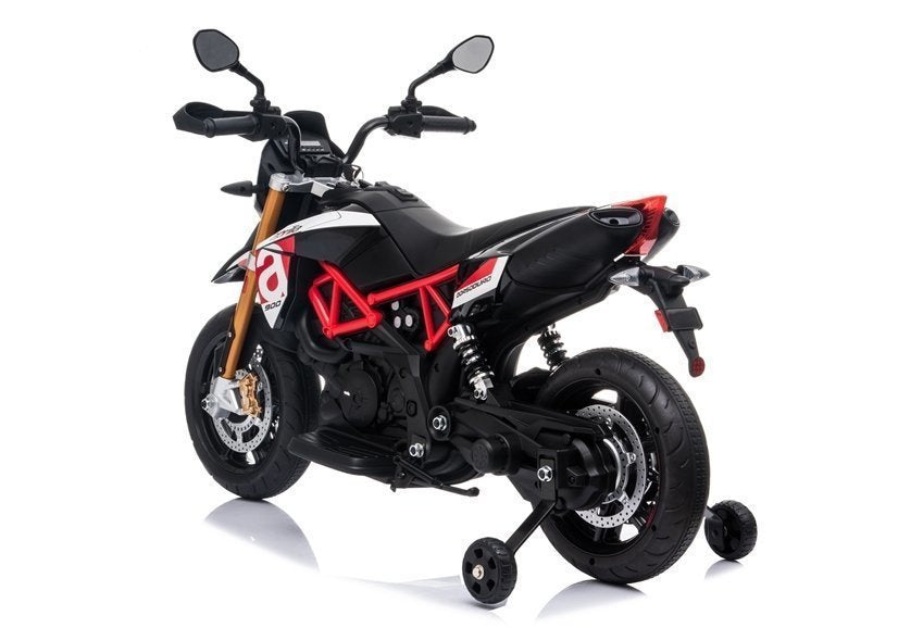 Moto elétrica Aprilia A007 preto e vermelho