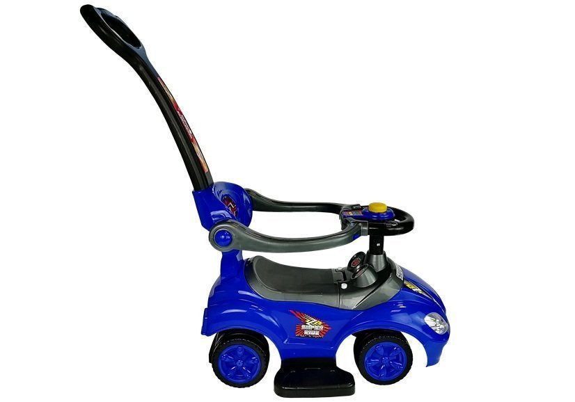 Andador Ride On 3 em 1 com pega parental azul