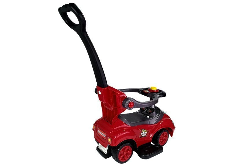 Andador Ride On 3 em 1 com pega parental vermelho