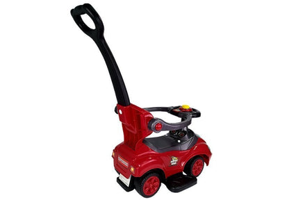Andador Ride On 3 em 1 com pega parental vermelho