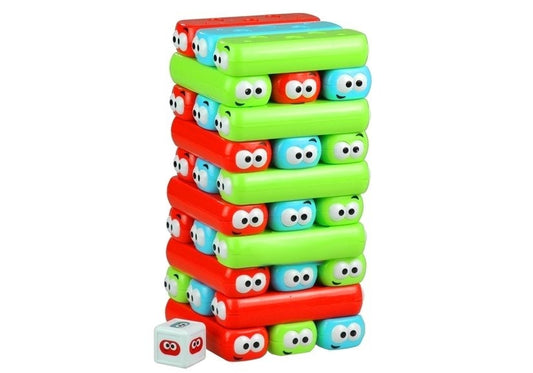 Jogo de torre tipo Jenga 3 em 1 multicolor