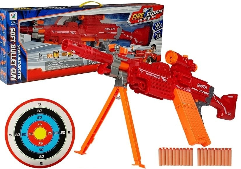 Arma de brinquedo com alvo 75 cm
