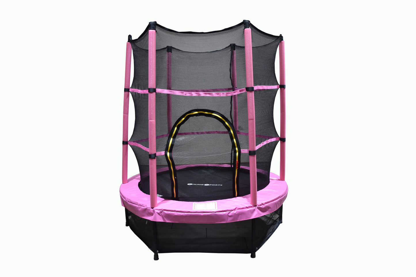 Trampolim 140 cm com rede rosa