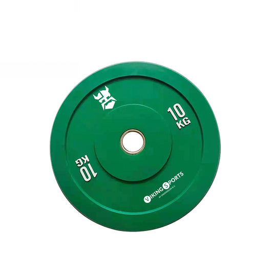 Disco bumper 10 kg Ø45 cm verde