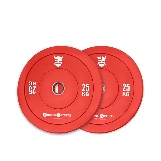 Disco bumper 25 kg Ø45 cm vermelho