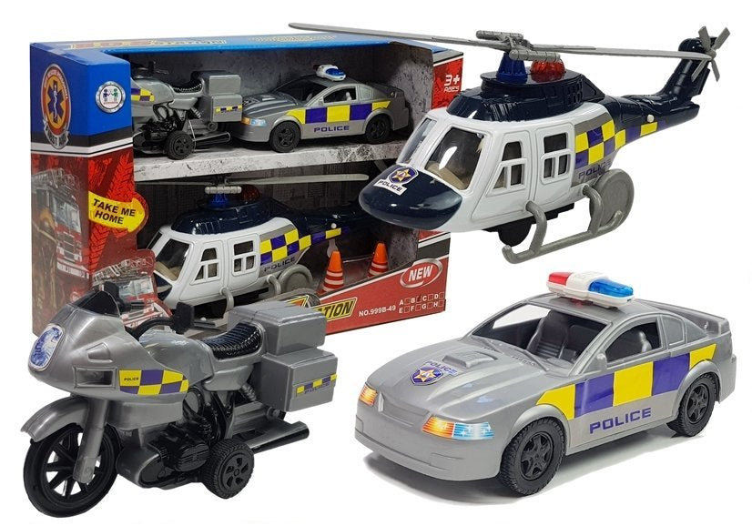 Conjunto polícia com luz e som