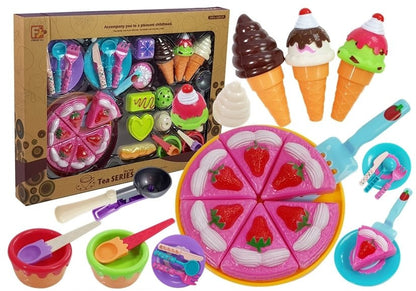 Conjunto doces gelados bolachas