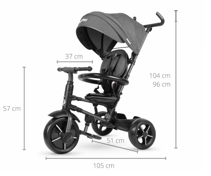 Triciclo Qplay Rito Star Black