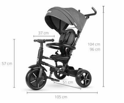Triciclo Qplay Rito Star Black