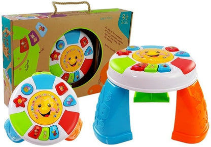 Mesa educativa bebé colorida com sons