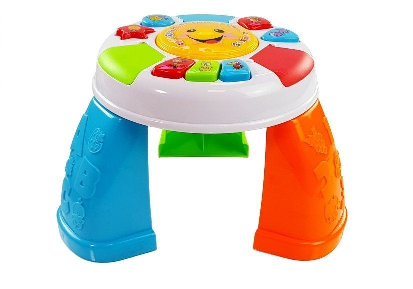 Mesa educativa bebé colorida com sons