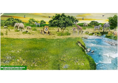 Conjunto figuras girafas educativas 3 peças África