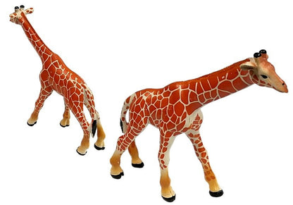 Conjunto figuras girafas educativas 3 peças África