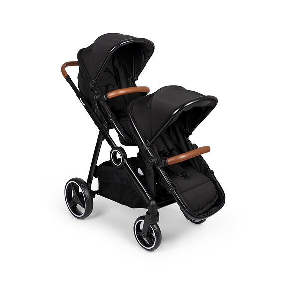 Carrinho de passeio para gémeos Conversível Duo Stroller Luiz Black Baninni