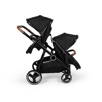 Carrinho de passeio para gémeos Conversível Duo Stroller Luiz Black Baninni