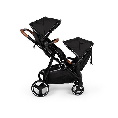 Carrinho de passeio para gémeos Conversível Duo Stroller Luiz Black Baninni