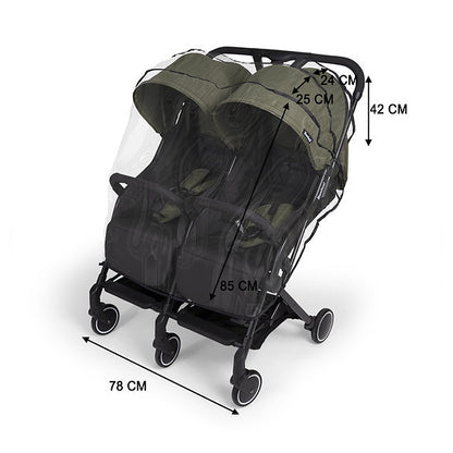 Capa de chuva para carrinho Adige Duo Baninni