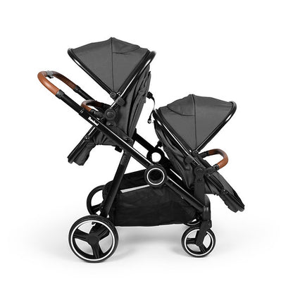 Carrinho de passeio para gémeos Conversível Duo Stroller Luiz Grey Baninni