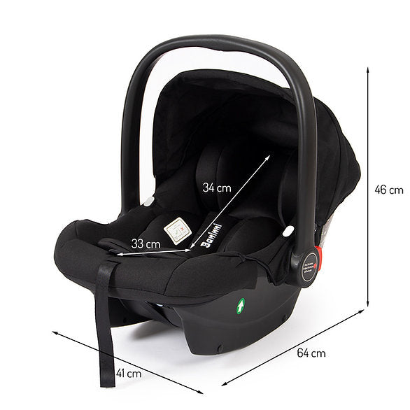 Cadeira auto iSize 40 - 85 cm Luiz Black Baninni