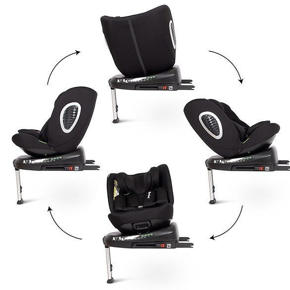 Cadeira auto I-Size 40 - 150 cm rotação 360º Tullio Black Baninni