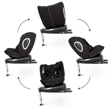 Cadeira auto I-Size 40 - 150 cm rotação 360º Tullio Black Baninni