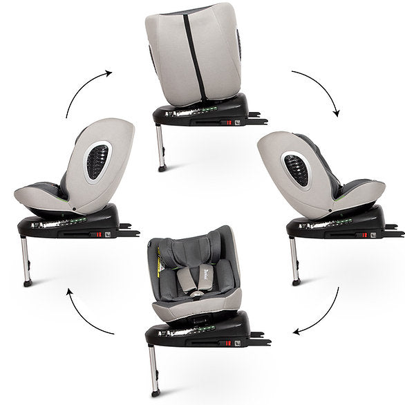 Cadeira auto I-Size 40 - 150 cm rotação 360º Tullio Gray Baninni