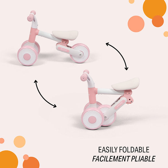 Bicicleta de equilíbrio Azura Pink White Baninni