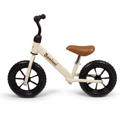 Bicicleta de equilíbrio Lola Beige Black Baninni