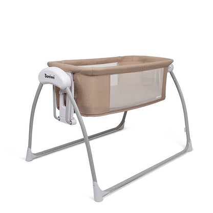 Berço de Baloiço Elétrico 4em1 Coco Beige Baninni