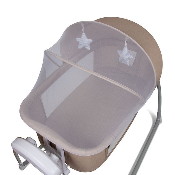 Berço de Baloiço Elétrico 4em1 Coco Beige Baninni