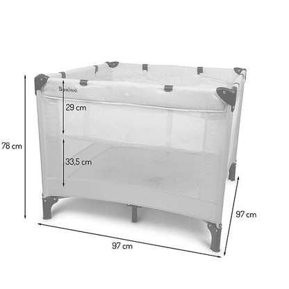 Berço de Viagem 2 em 1 Neva Black Stars Baninni