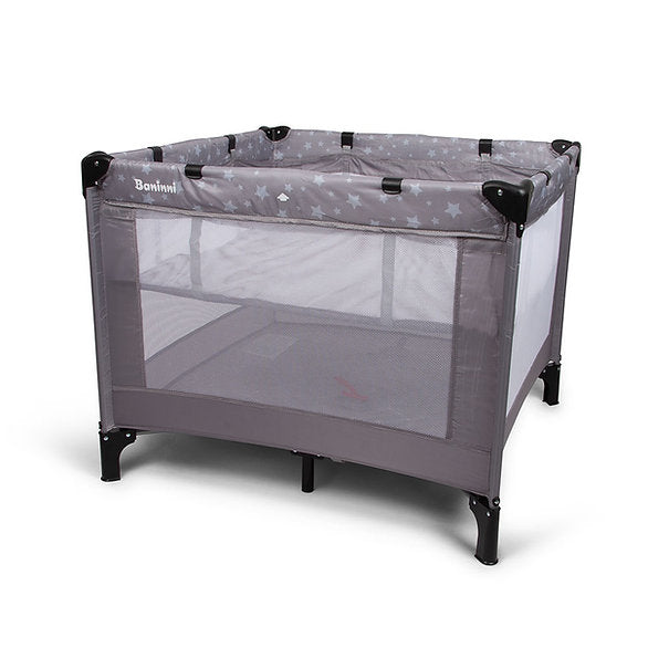 Berço de Viagem 2 em 1 Neva Gray Stars Baninni
